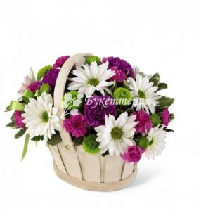 корзинка с цветами «Лилит»