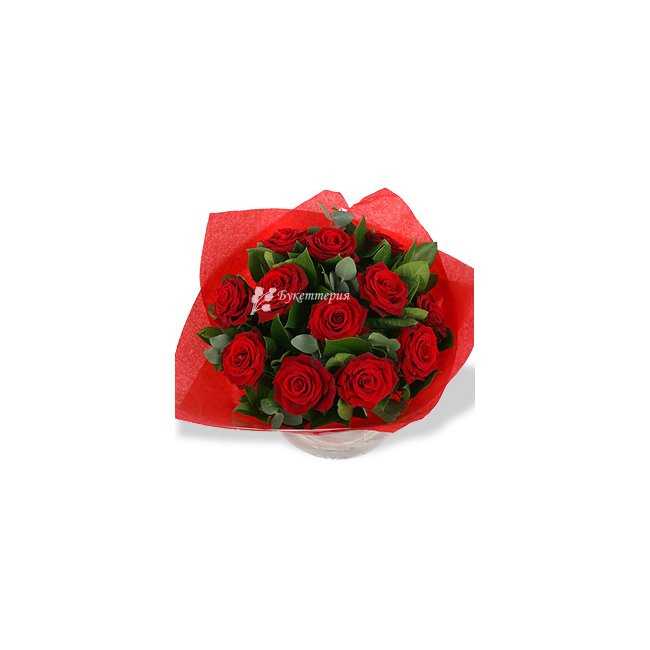 Букет красных роз Каприз - магазин цветов «Букеттерия» в Сочи