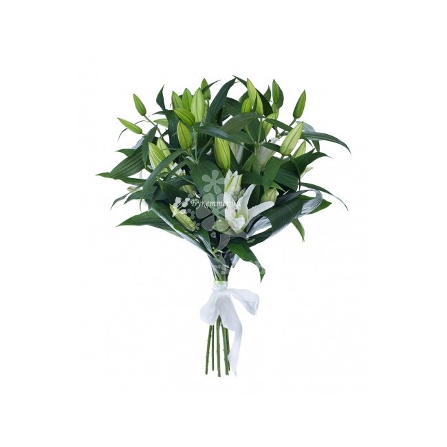 Белые лилии 7шт - магазин цветов «Букеттерия» в Сочи