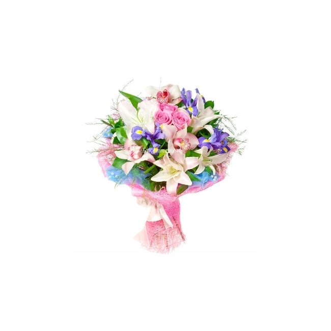 Букет с лилиями «Мария» - магазин цветов «Букеттерия» в Сочи