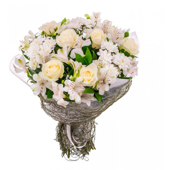 Букет с альстромериями «Седьмое небо» - магазин цветов «Букеттерия» в Сочи