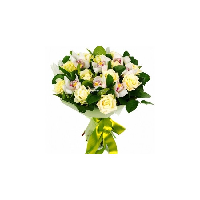 Букет с орхидеями «Воздушный» - магазин цветов «Букеттерия» в Сочи