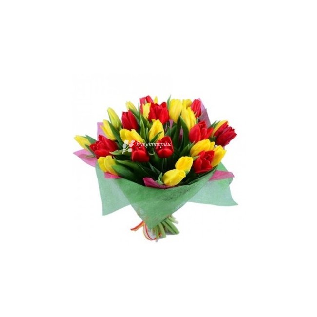 Букет тюльпанов «Простая любовь» - магазин цветов «Букеттерия» в Сочи