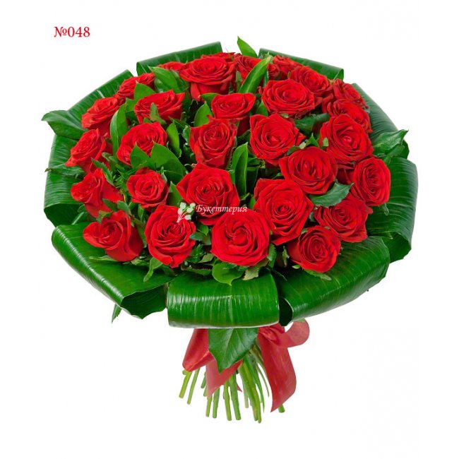 Букет 31 красная роза - магазин цветов «Букеттерия» в Сочи