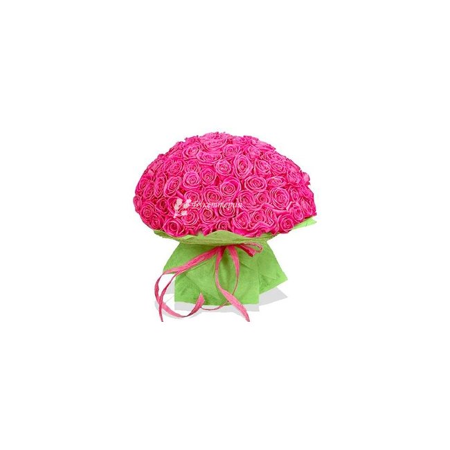 151 розовая роза «Шик» - магазин цветов «Букеттерия» в Сочи