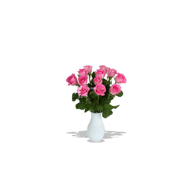 11 розовых роз - магазин цветов «Букеттерия» в Сочи
