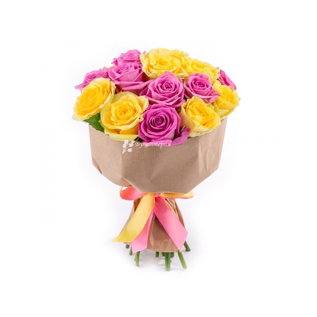 17 роз микс - магазин цветов «Букеттерия» в Сочи