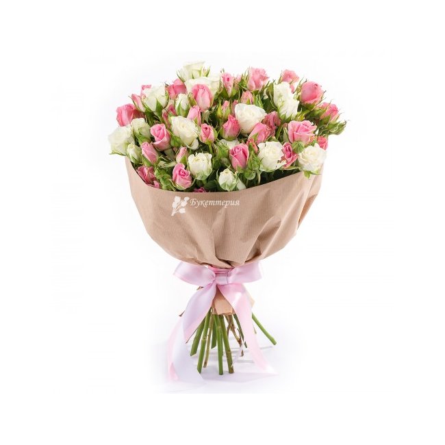 15 кустовых роз - магазин цветов «Букеттерия» в Сочи